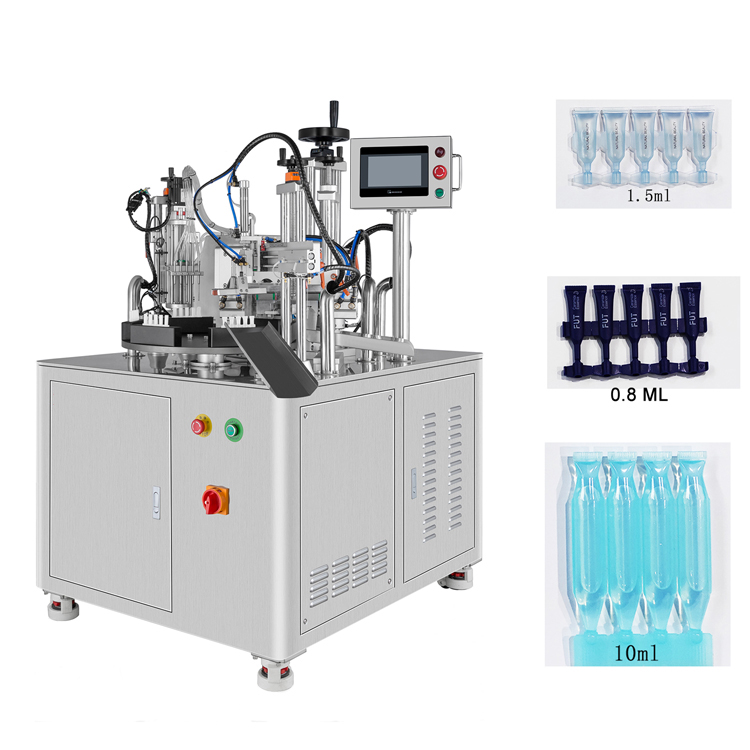 Machine semi-automatique de remplissage et de scellage de tubes monodoses VK-TFS-005