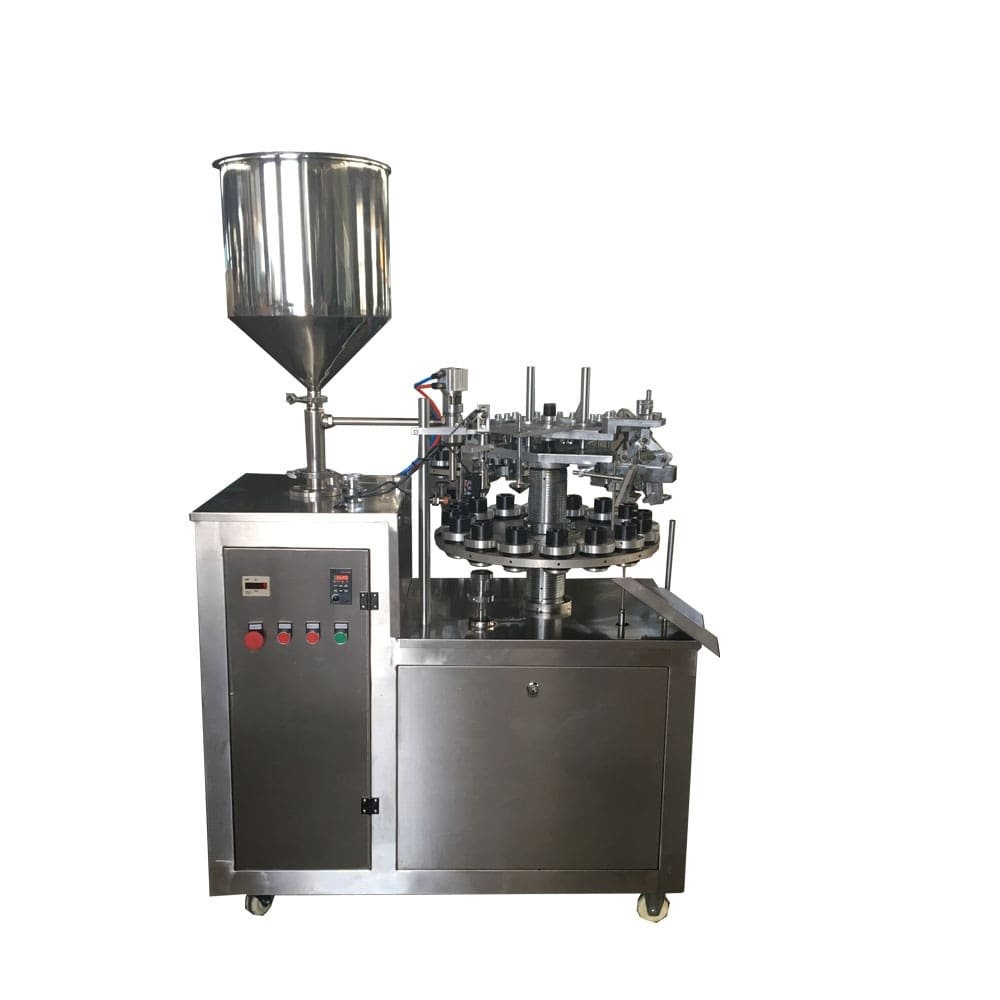 Machine semi-automatique de remplissage et de scellage de tubes en aluminium VK-TFS-006A