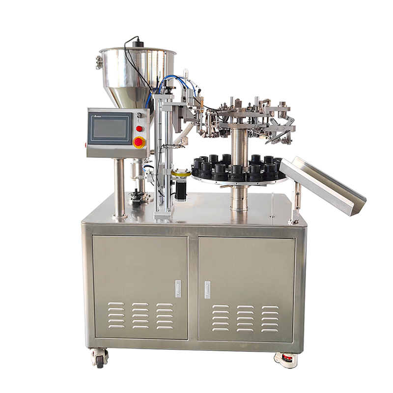 Machine semi-automatique de remplissage et de scellage de tubes en aluminium VK-TFS-006A