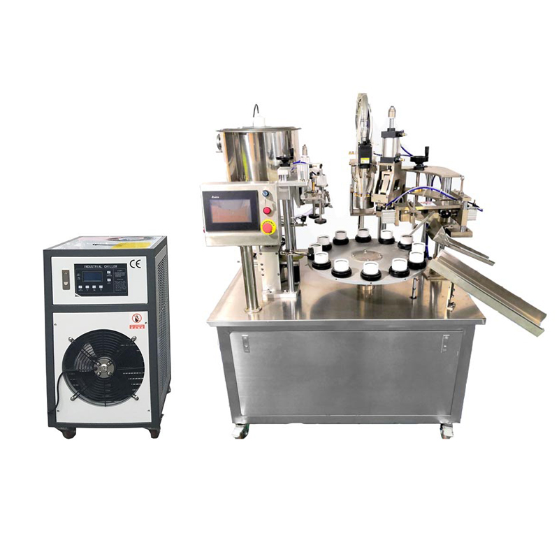 Machine de remplissage et de scellage à air chaud semi-automatique VK-TFS-006H