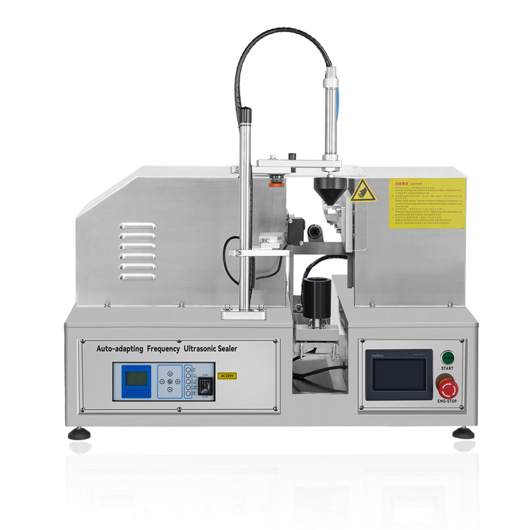 Machine de scellage de tubes en plastique semi-automatique à ultrasons VK-TS-007